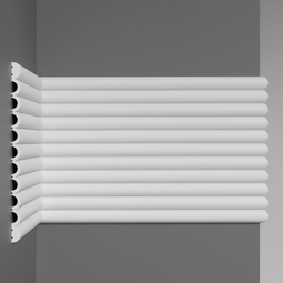 Декоративная 3D панель Decomaster Дюропрофиль D323 под покраску