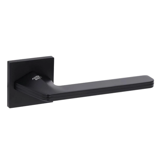 Дверная ручка на тонкой розетке Adden Bau Ripple Q510 Black