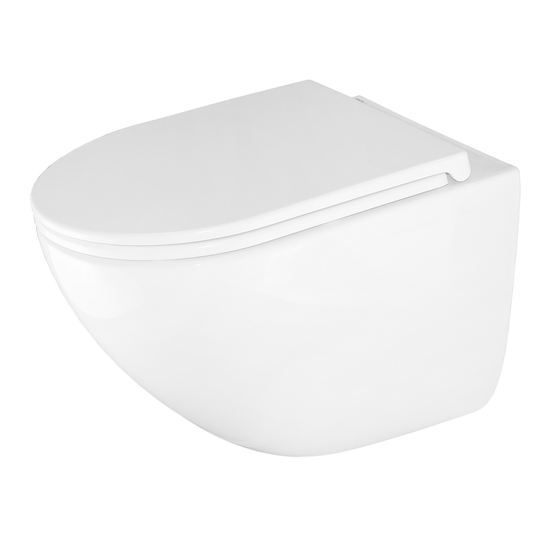 Унитаз подвесной безободковый Azario Trevi AZ-0093UQ3 сиденье микролифт