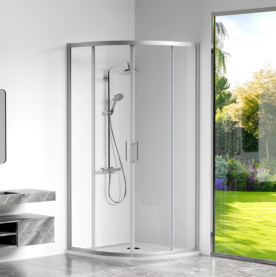 Душевой уголок Bas Cube R-90-C-CH 90x90x190 профиль хром