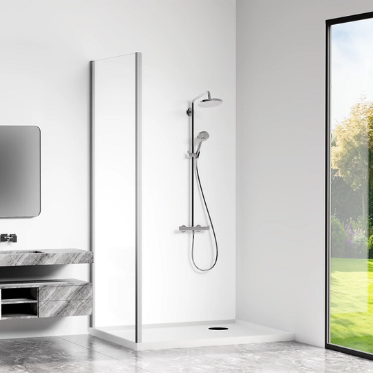 Боковая панель Bas Cube SP-80-C-CH 80x190 профиль хром