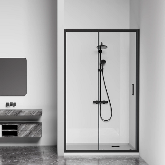 Душевая дверь Bas Cube WTW-110-C-B 110x190 черный профиль