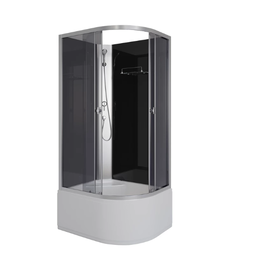 Душевая кабина Niagara Eco E90/80/40L/R/TN/BK 90х80х195 тонированное стекло без крыши