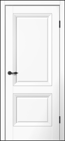 Межкомнатная дверь Flydoors Aura Mone М82 эмалит белый ДГ