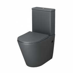 Унитаз-компакт безободковый Grossman Color GR-4480GMS темно-серый матовый сиденье микролифт