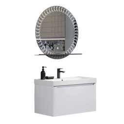 Комплект мебели для ванной Comforty Арзамас 80-1 белый матовый