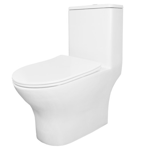 Унитаз-моноблок безободковый Azario Terni AZ-8618 сиденье микролифт