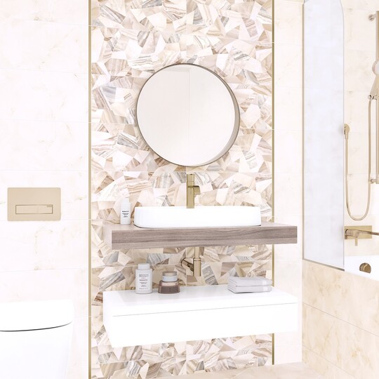 Плитка Alma Ceramica Bergamo бежевая