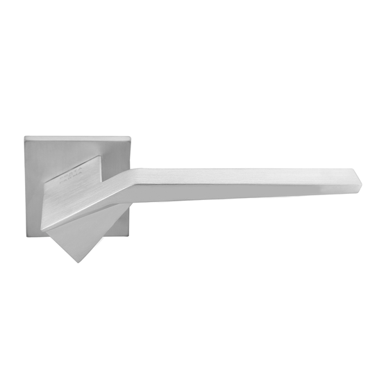 Дверная ручка на тонкой розетке Porta di Parma Origami 205.02 матовый хром
