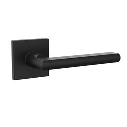 Дверная ручка на тонкой розетке Punto K.ARC.Q52.PLUTON BL-24 черная