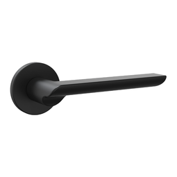 Дверная ручка на тонкой розетке Punto R.ARC.R52.STEP BL-24 черная