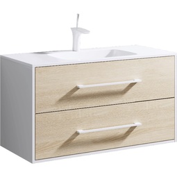 Тумба с раковиной Aqwella Майами 100 дуб сонома