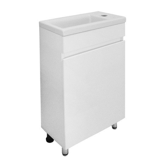Тумба с раковиной Azario Эстима 40Н L/R белый