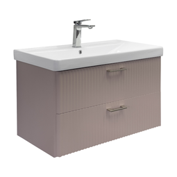 Тумба с раковиной Comforty Ангара 90П дуб латте