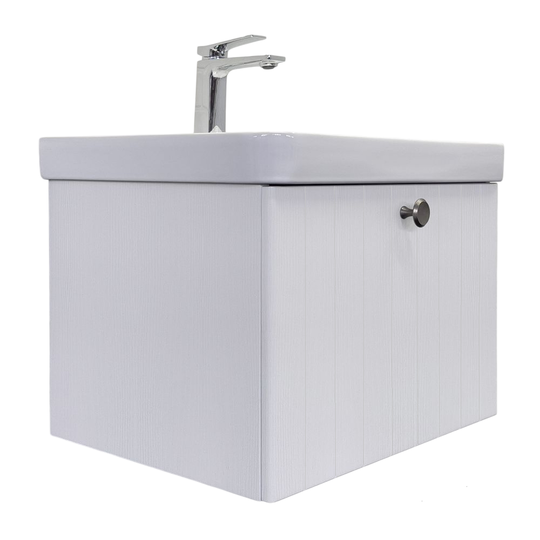 Тумба с раковиной Comforty Истра 60П ясень беленый