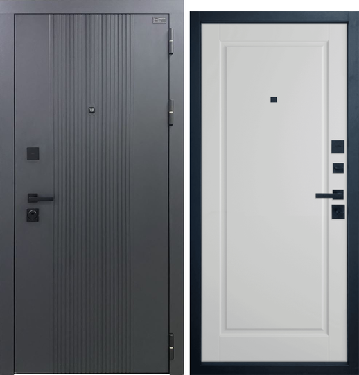 Входная дверь VFD Balance Twin Sharkskin/Glanta Steel